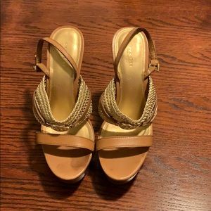 COACH wedge sandals